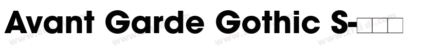 Avant Garde Gothic S字体转换